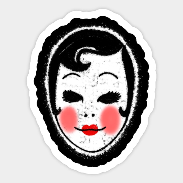 The Pin-Up Girl Sticker by WatchTheSky